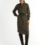 Skara Shirt Dress – Shirt dress in khaki green29124