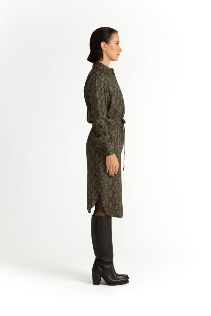 Skara Shirt Dress – Shirt dress in khaki green29125