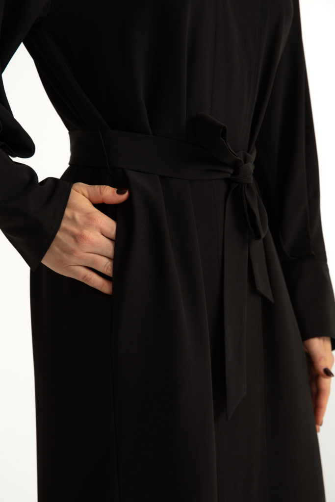 Laholm Dress – Oversized trench dress in black29138