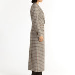 Agueda Coat – Midi-length coat in check29089