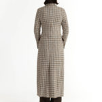 Agueda Coat – Midi-length coat in check29090