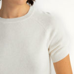 Lourdes Knit Top – Knit t-shirt in white29274