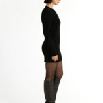 Kumla Knit Dress – Knit mini dress in black29255