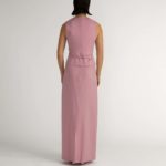 Kalmar Skirt – Maxi high-waisted skirt in powder pink28184