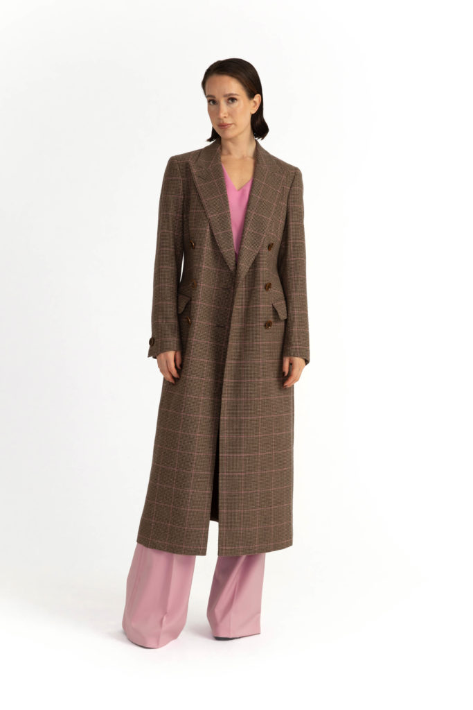 Stockholm Coat – Straight-cut long coat in brown29092