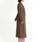 Stockholm Coat – Straight-cut long coat in brown29093