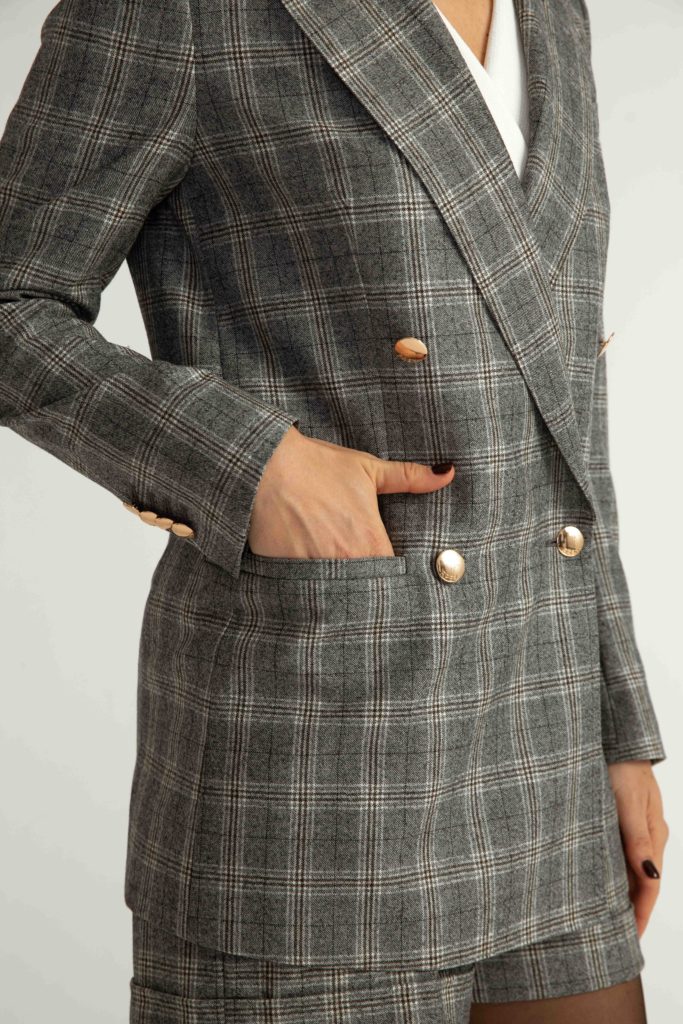 Amarante Jacket – Boyfriend cut jacket in tartan28939