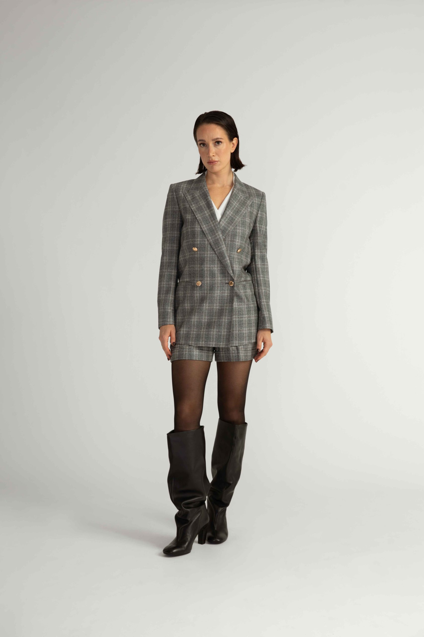 Amarante Jacket – Boyfriend cut jacket in tartan