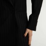 Amarante Jacket – Boyfriend cut jacket in black pinstripe28973