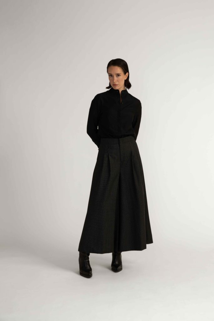 Borgholm Trousers – Wide-leg tent trousers in black28876