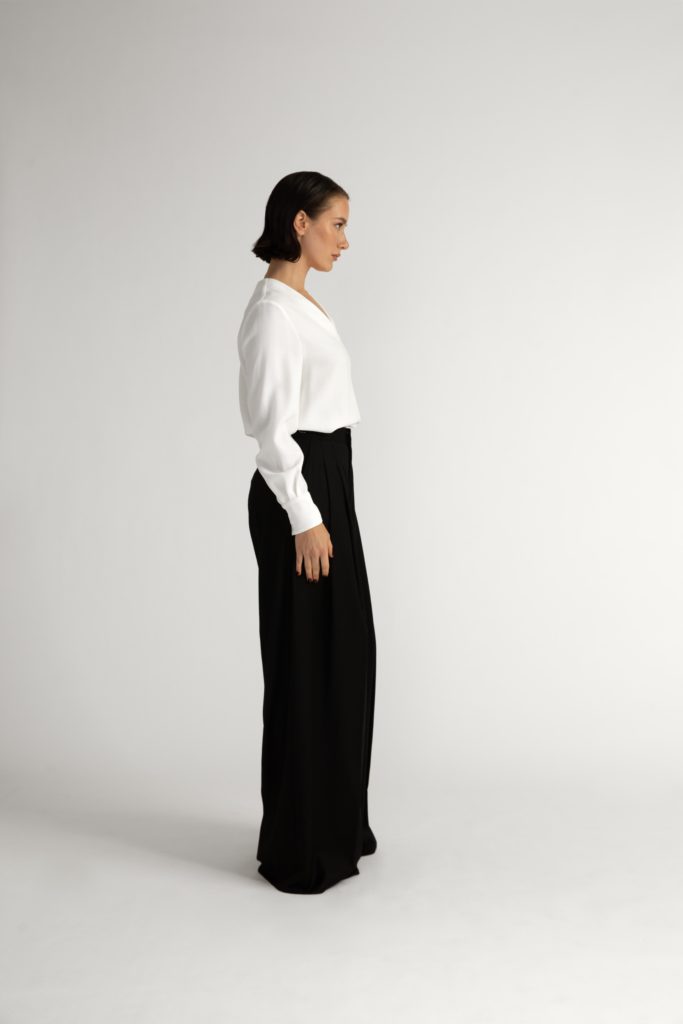 Lulea Trousers – Wide-leg tent trousers in black28871