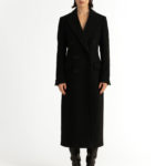 Stockholm Coat – Straight-cut long coat in charcoal black29326