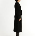 Stockholm Coat – Straight-cut long coat in charcoal black29322