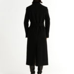 Stockholm Coat – Straight-cut long coat in charcoal black29323