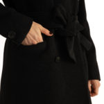 Stockholm Coat – Straight-cut long coat in charcoal black29325