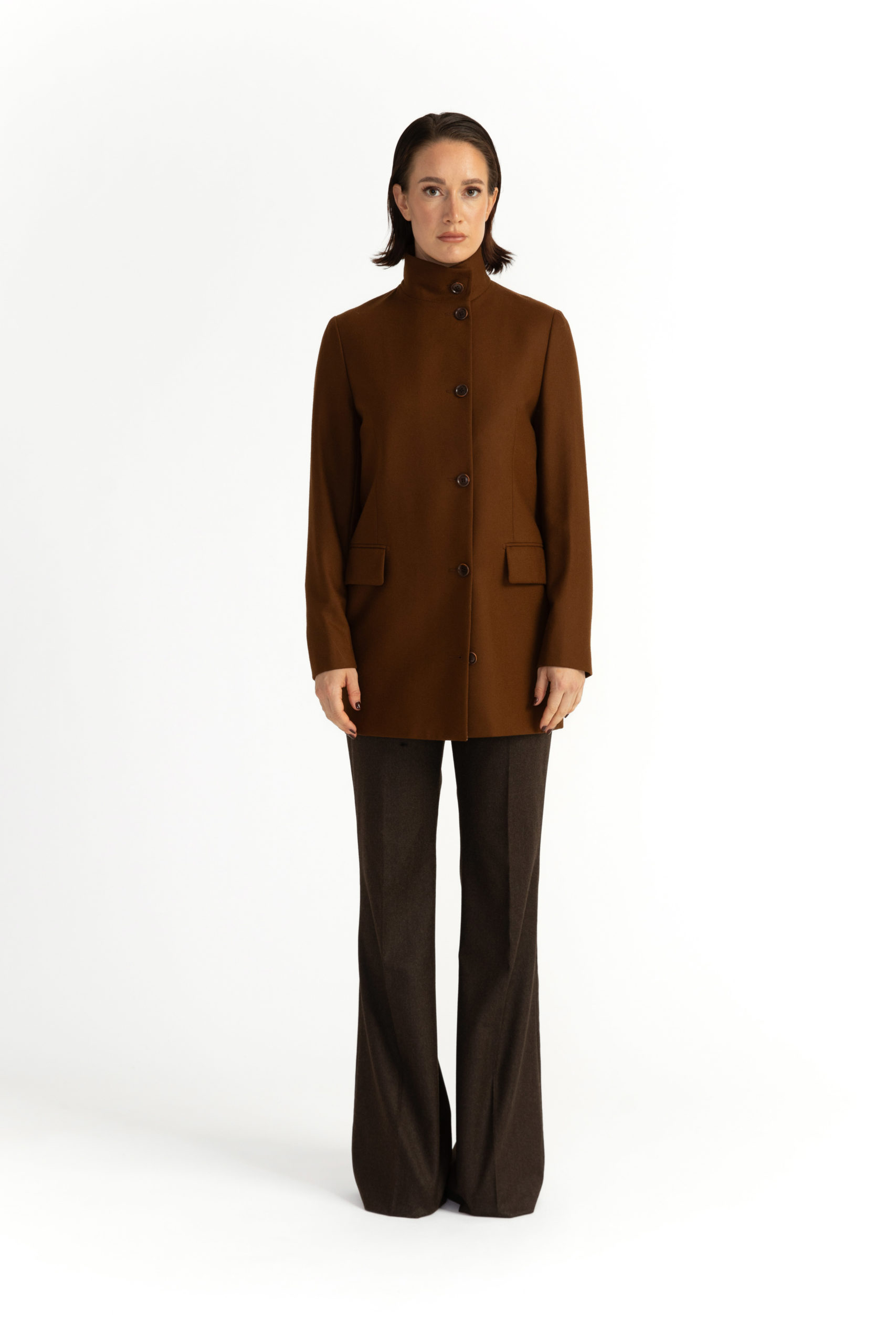 Avesta Jacket – Straight cut jacket in brown