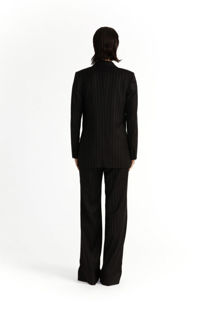 Amarante Jacket – Boyfriend cut jacket in black pinstripe29281