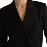 Amarante Jacket – Boyfriend cut jacket in black pinstripe29282