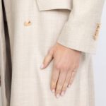 Agueda Limited Edition Coat – Midi-length coat in champagne29746