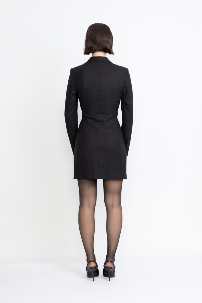 Braganza Limited Edition Dress – Tailored short dress in black29674