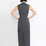 Caldas Limited Edition Dress – Tailored maxi dress in black pinstripe29669