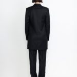 Amal Limited Edition Jacket – Tuxedo double-breasted jacket with satin lapel in black29729