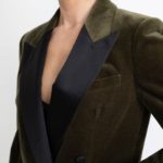 Amarante Limited Edition Jacket – Tuxedo style  jacket in forest green velvet29725