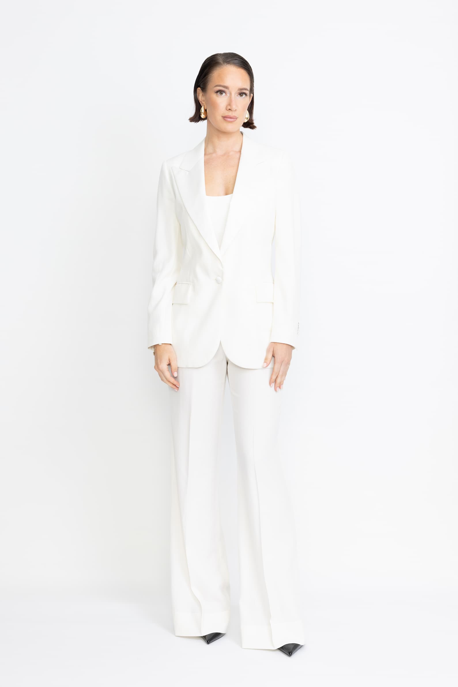 Amora Limited Edition Jacket  – Tuxedo single-breasted jacket in white