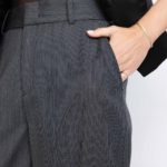 Blackpool Limited Edition Trousers – Wide-leg trousers in black pinstripe29697