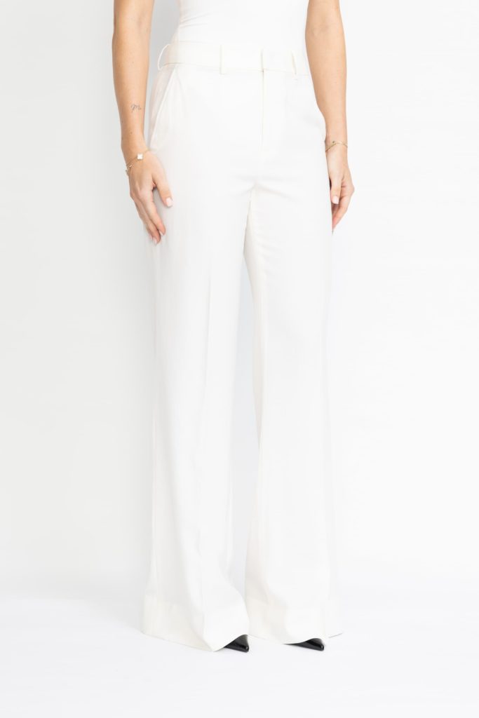 Bordeaux Limited Edition Trousers – Flared trousers in white29682