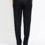 Castelo Limited Edition Trousers – Straight-leg tuxedo trousers in black29665