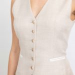 Maia Limited Edition Waistcoat – Fitted waistcoat in champagne29661