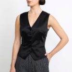 Nybro Limited Edition Waistcoat – Fitted waistcoat in black29656