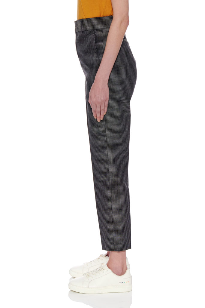 Dunkrik Trousers – High-waisted slim cigarette trousers in black30329