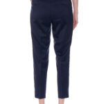 Dunkrik Trousers – High-waisted slim cigarette trousers in navy30327