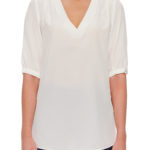 Cannes Blouse – Relaxed fit v-neck silk crepe blouse29981