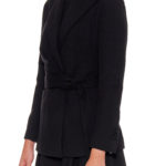 Avignon Jacket – Wool wrap jacket with peaked lapels30257