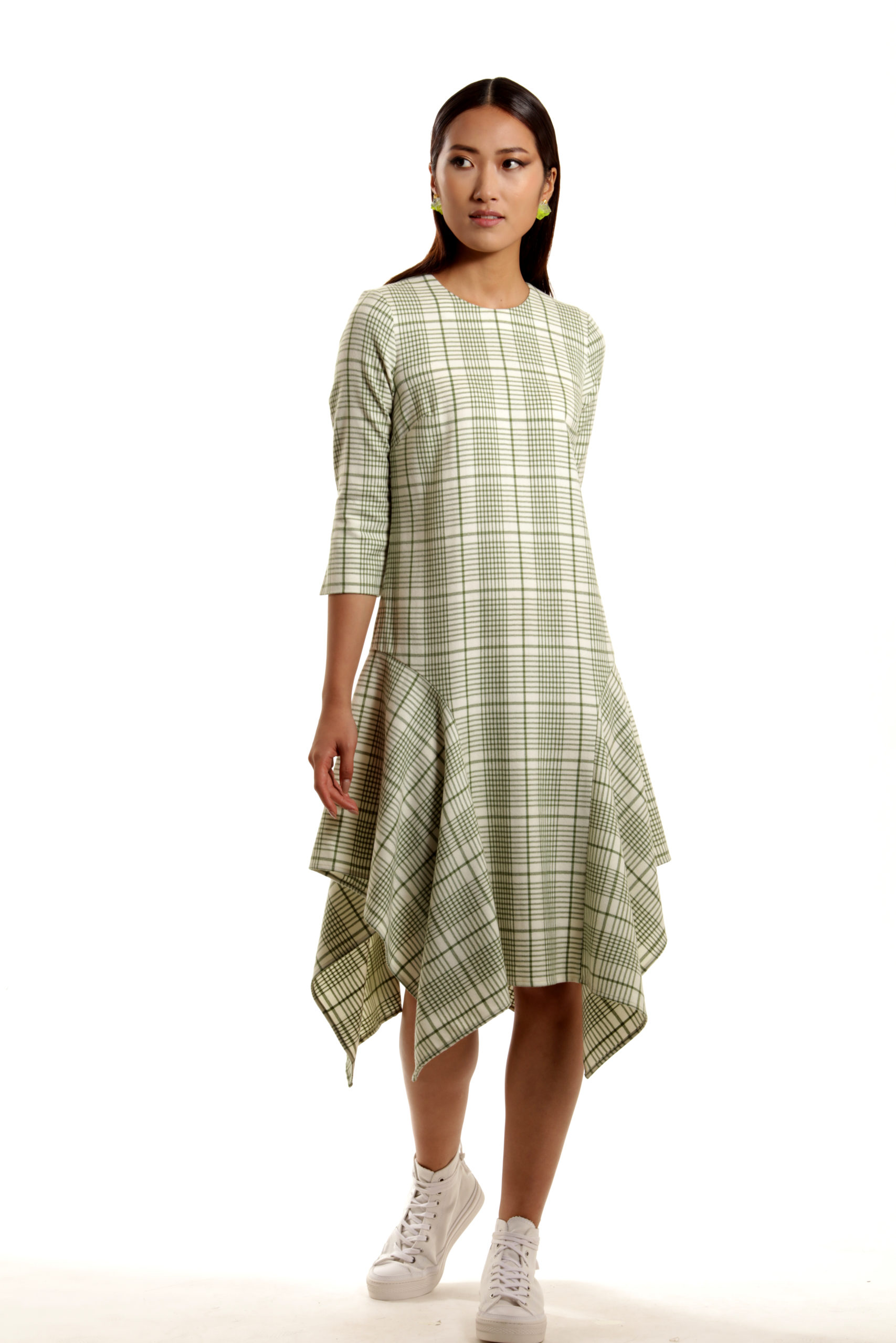 Dijon Dress – Shift dress with handkerchief hem