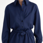 Skara Shirt Dress – Shirt dress in royal blue29914