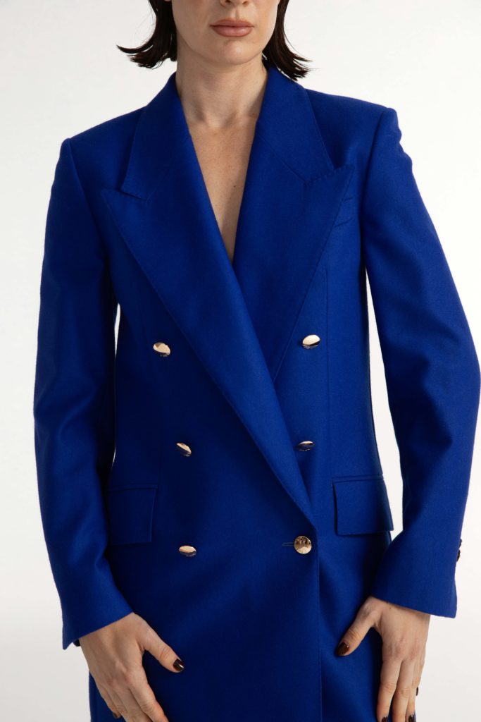 Amal Jacket – Double-breasted Jacket in electric blue29952