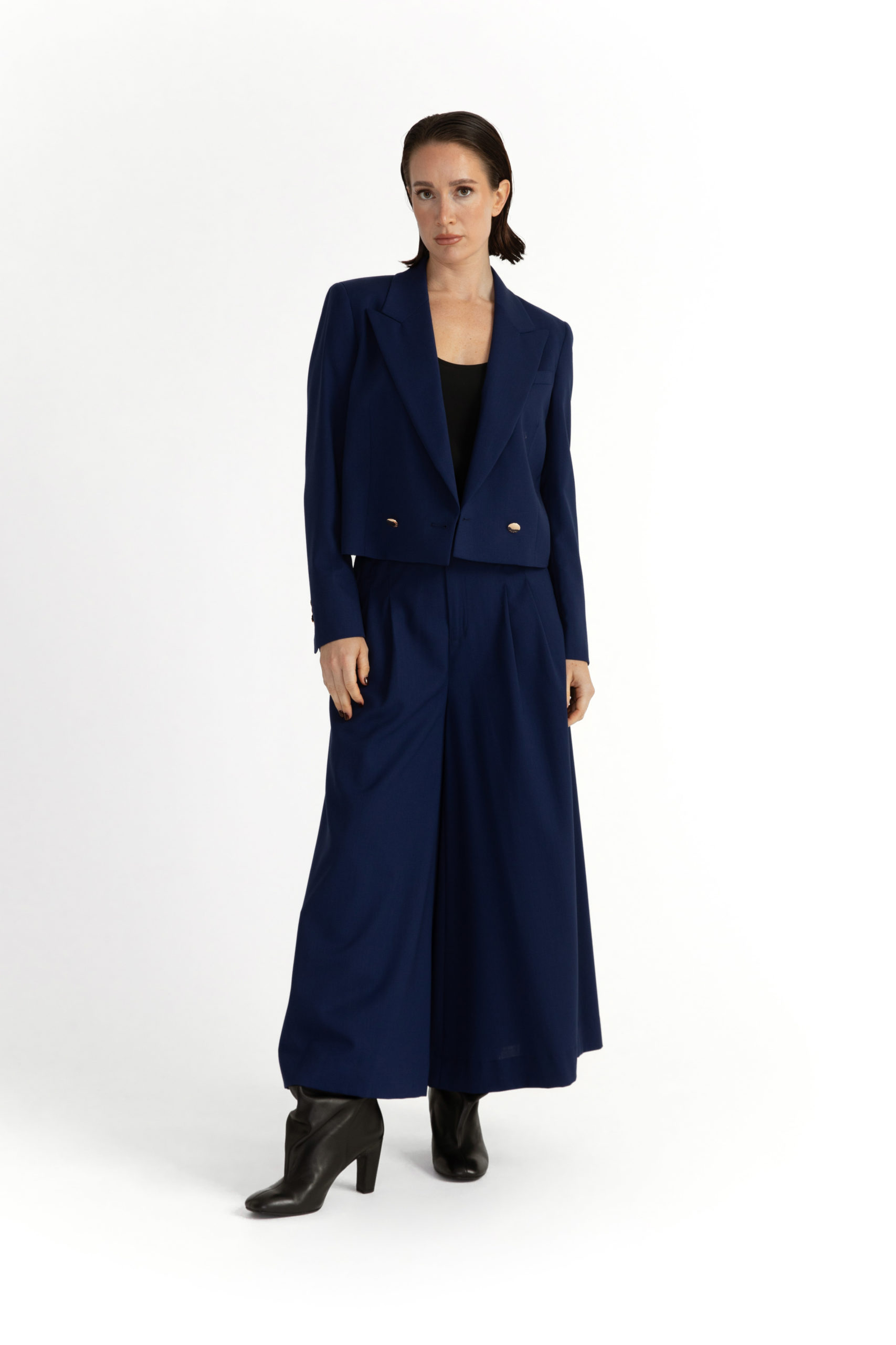 Solna Jacket – Cropped jacket in navy blue